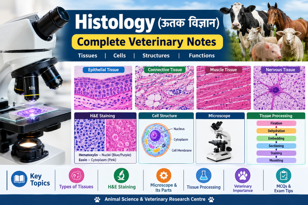 Current image: Histology Veterinary Notes - Animal Tissue